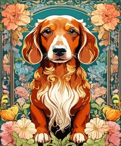 Irish Setter Dog Diamond Painting