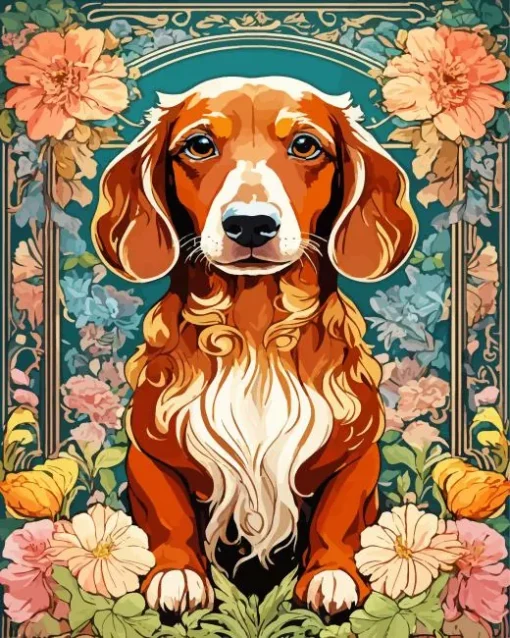 Irish Setter Dog Diamond Painting