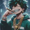 Izuku Midoriya Smoking Diamond Painting