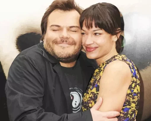 Jack Black And His Wife Diamond Painting