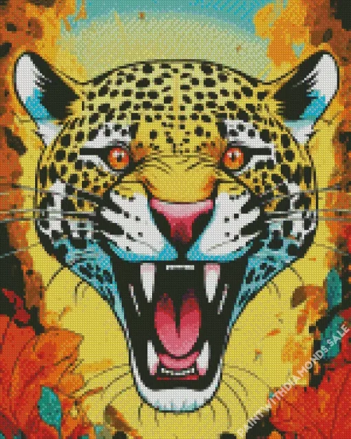 Jaguars Head Diamond Painting