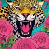 Jaguars In Flowers Diamond Painting