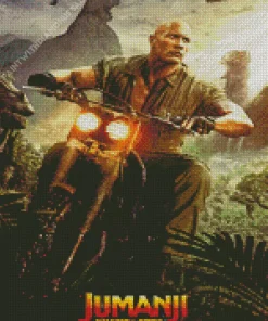 Jumanji Welcome To The Jungle Dwayne Johnson Diamond Painting