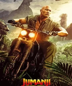 Jumanji Welcome To The Jungle Dwayne Johnson Diamond Painting