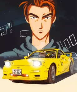 Keisuke Takahashi Initial D Poster Diamond Painting