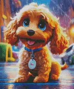 Labradoodle Puppy Art Diamond Painting