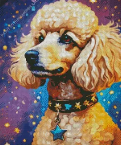 Labradoodle With Stars Diamond Painting