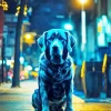 Labrador Retriever At Night Diamond Painting