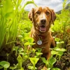 Labrador Retriever In A Garden Diamond Painting