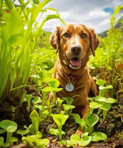 Labrador Retriever In A Garden Diamond Painting