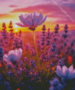 Lavender Petals Diamond Painting