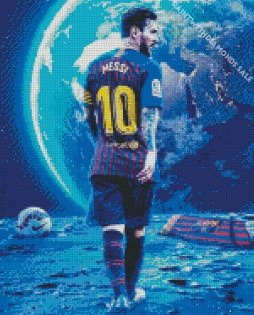 Lionel Messi Back Diamond Painting