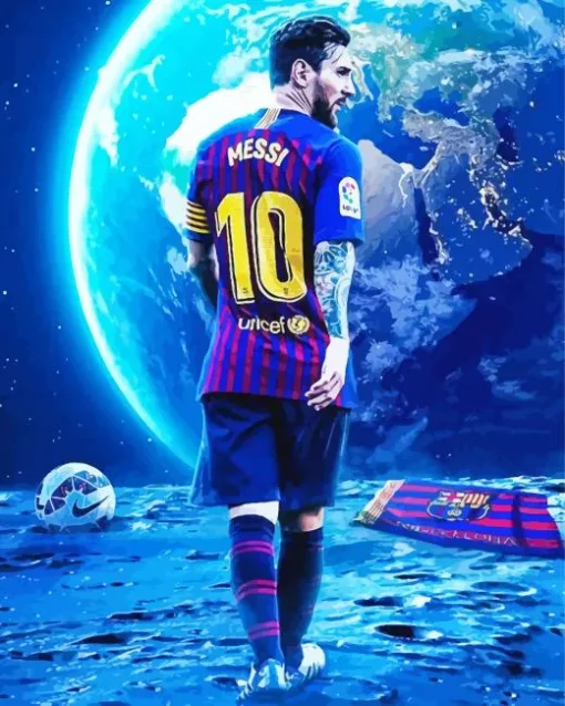 Lionel Messi Back Diamond Painting