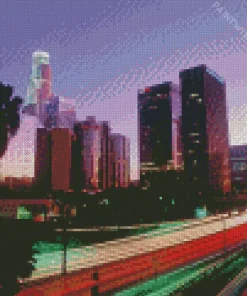 Los Angeles At Night Diamond Painting