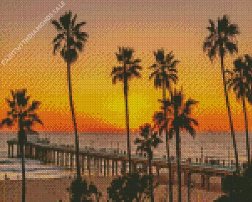 Los Angeles Beach Diamond Painting