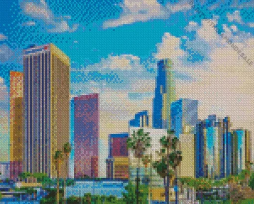 Los Angeles Buildings Diamond Painting