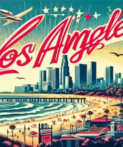 Los Angeles Poster Diamond Painting