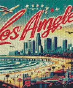 Los Angeles Poster Diamond Painting