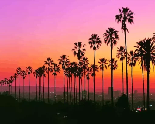 Los Angeles Silhouette Diamond Painting