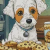 Maltese With Cookies Diamond Painting