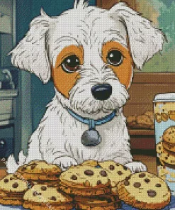 Maltese With Cookies Diamond Painting