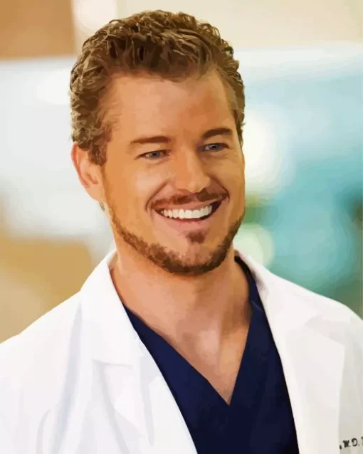 Mark Sloan Smiling Diamond Painting