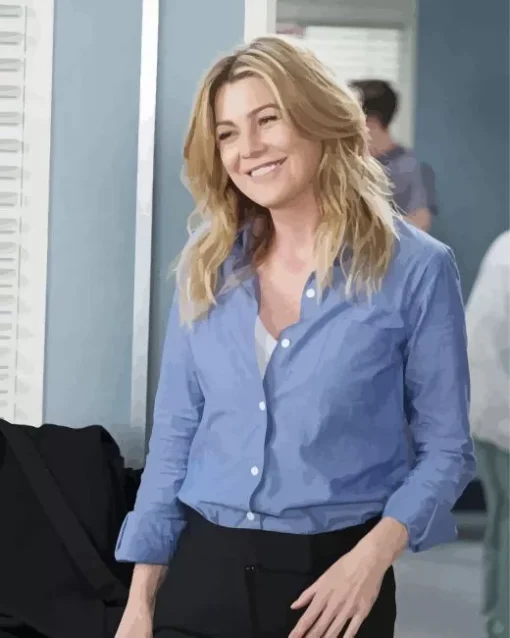 Meredith Grey Smiling Diamond Painting