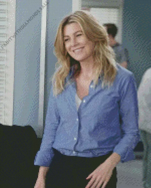 Meredith Grey Smiling Diamond Painting