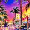 Miami Florida Street Diamond Painting