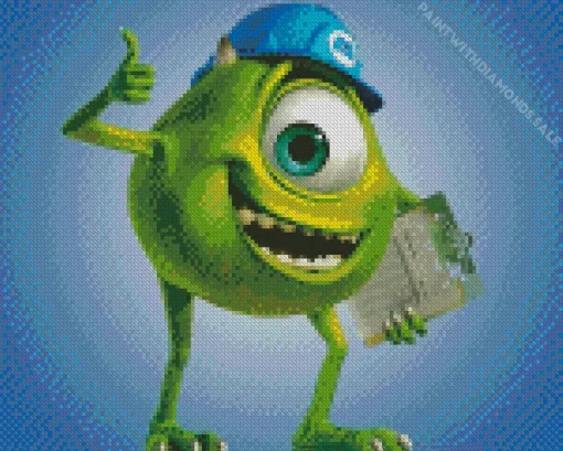 Mike Wazowski Monsters Inc Diamond Painting