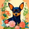 Miniature Pinscher Art Diamond Painting