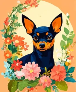 Miniature Pinscher Art Diamond Painting