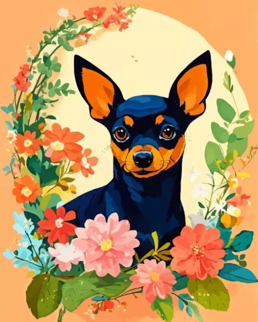 Miniature Pinscher Art Diamond Painting