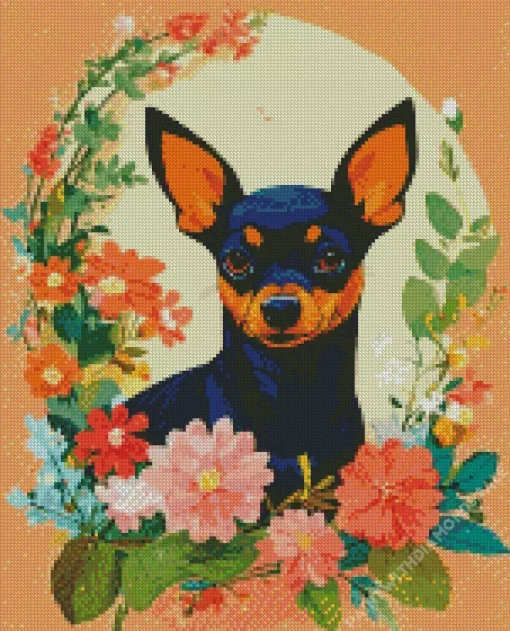 Miniature Pinscher Art Diamond Painting