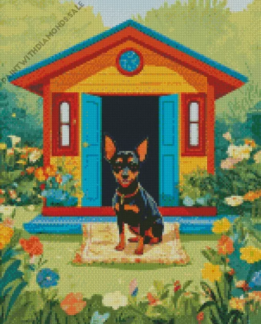 Miniature Pinscher Puppy Diamond Painting