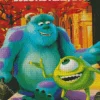 Monsters Inc Cartoon Diamond Painting