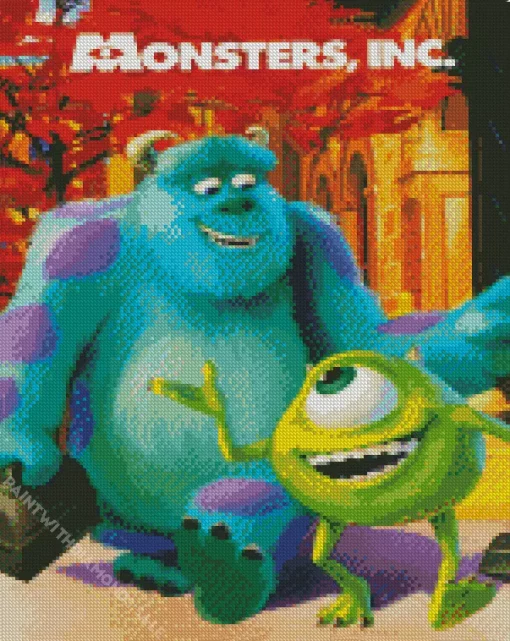 Monsters Inc Cartoon Diamond Painting