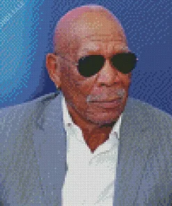 Morgan Freeman With Sunglasses Diamond Painting