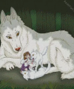 Moro In Princess Mononoke Diamond Painting