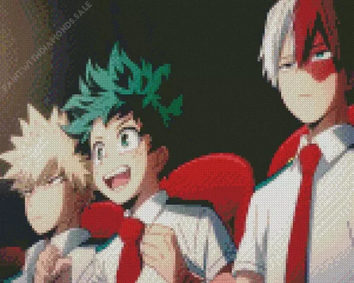 My Hero Academia Characters Diamond Painting