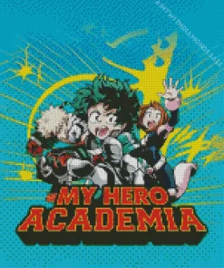 My Hero Academia Poster Diamond Painting