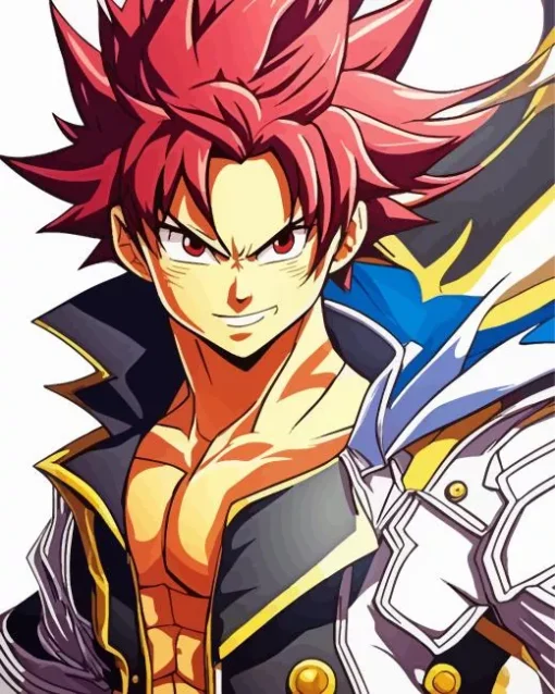 Natsu Dragneel Character Diamond Painting