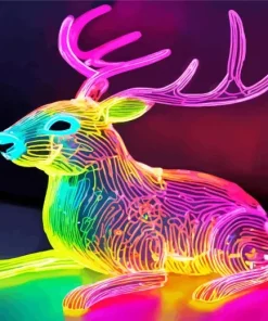 Neon Bunny Diamond Painting