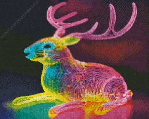 Neon Bunny Diamond Painting