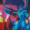 Neon Deer Art Diamond Painting