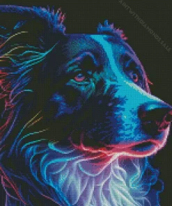 Neon Dog Diamond Painting