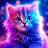 Neon Kitten Diamond Painting