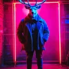 Neon Mr Deer Diamond Painting