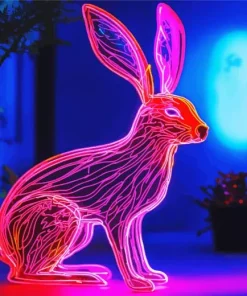 Neon Rabbit Diamond Painting