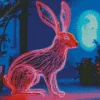 Neon Rabbit Diamond Painting